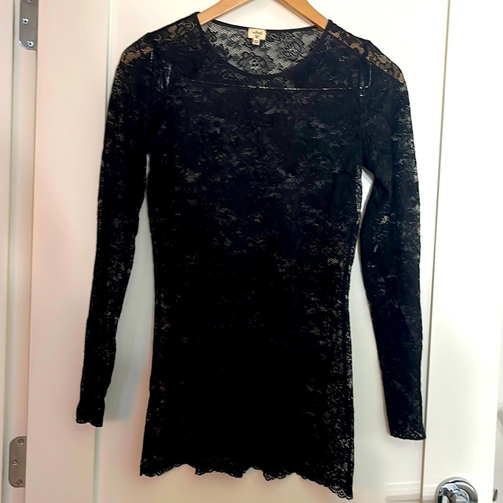 WILFRED long sleeve lace top